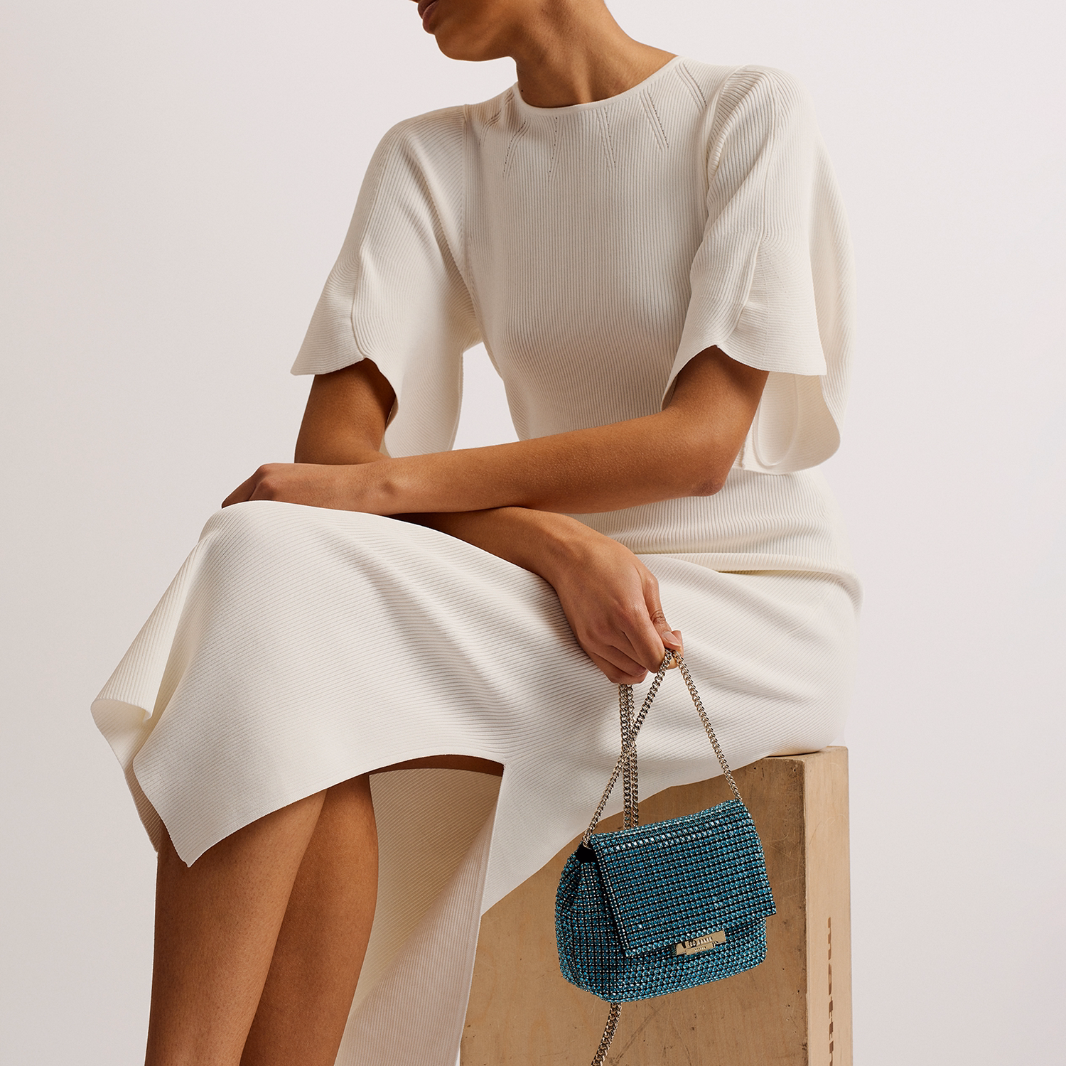 Gliters Embellished Mini Crossbody Bag