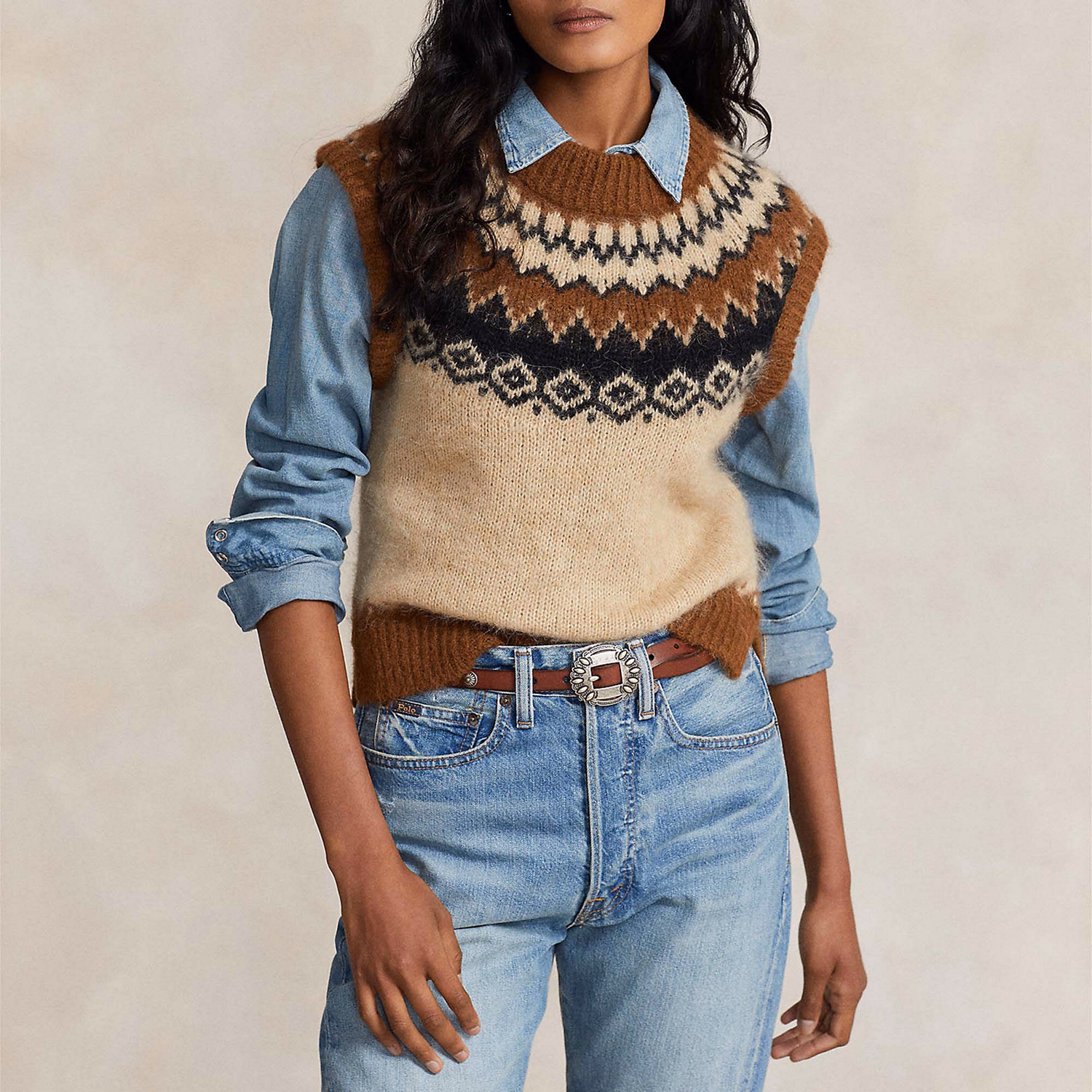 Fairisle Sleeveless Vest