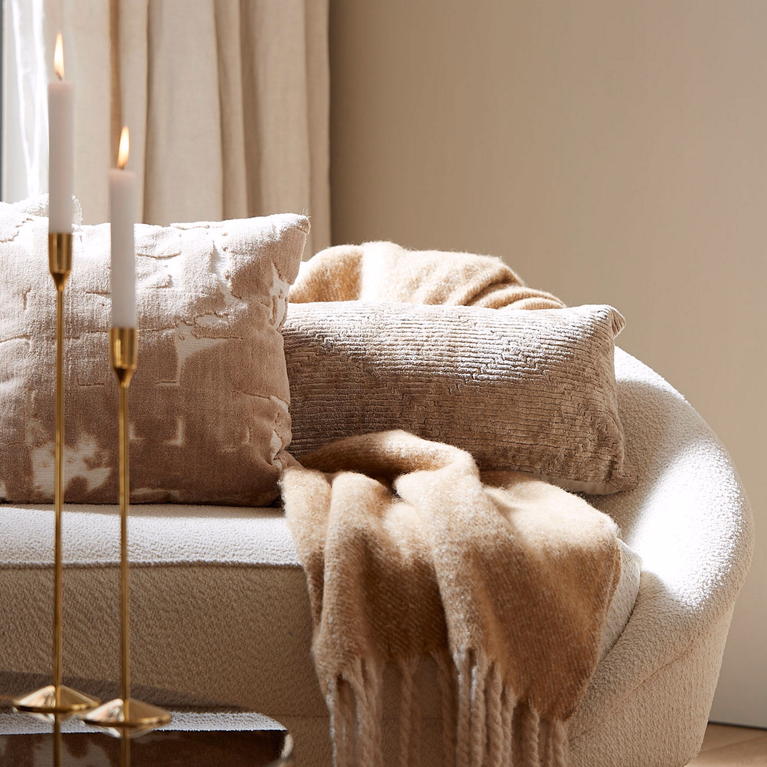 Julen Candle Holder 47cm Shiny Gold