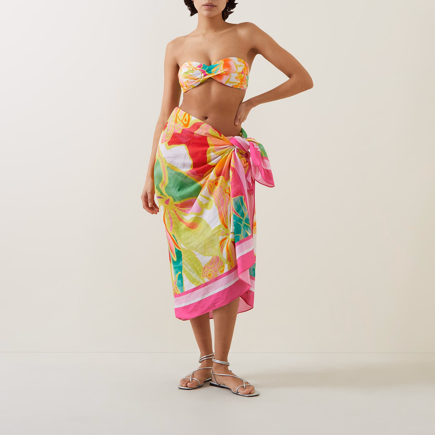 Wonderland Tie-Fastening Sarong