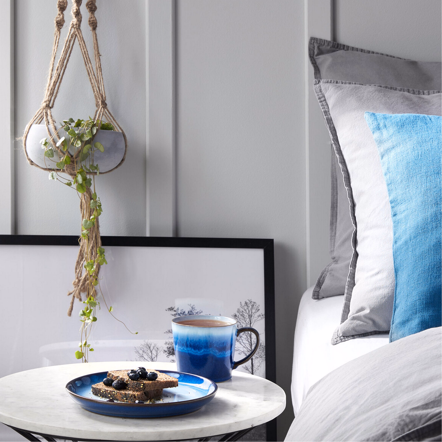 Blue Haze Set of Two Large Mugs