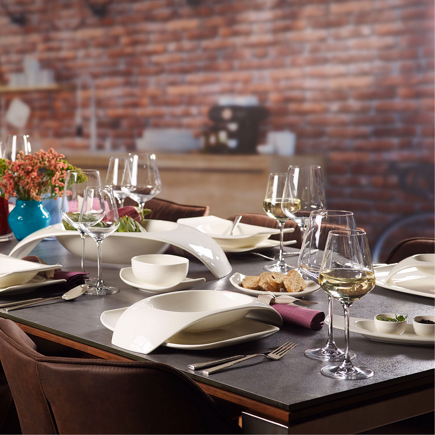 La Divina White Wine Goblet Four Piece Set