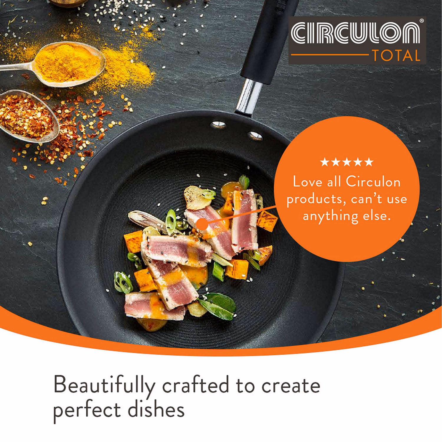 Total Hard Anodized Frying Pan 31cm