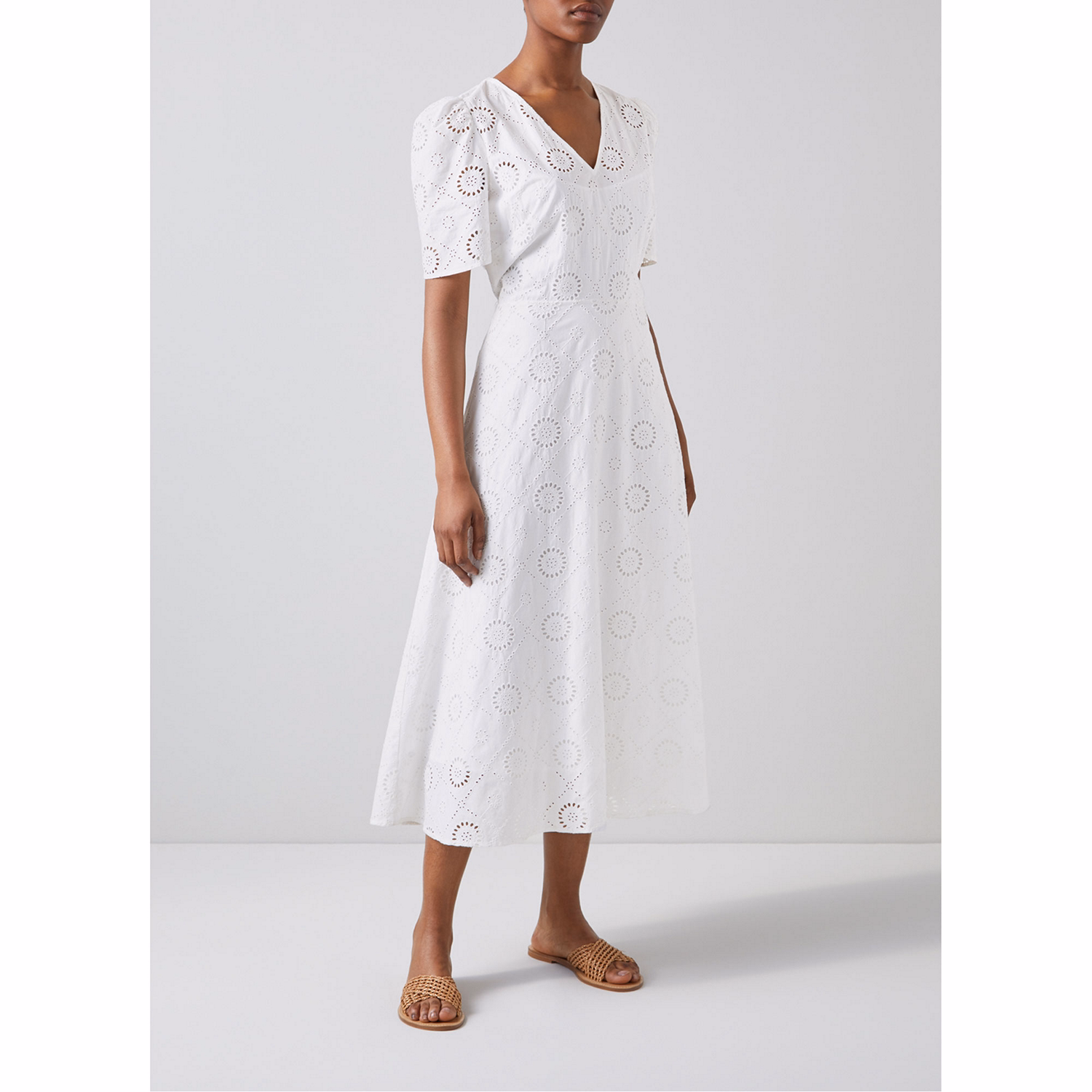Jane Cotton Broderie Anglaise Dress