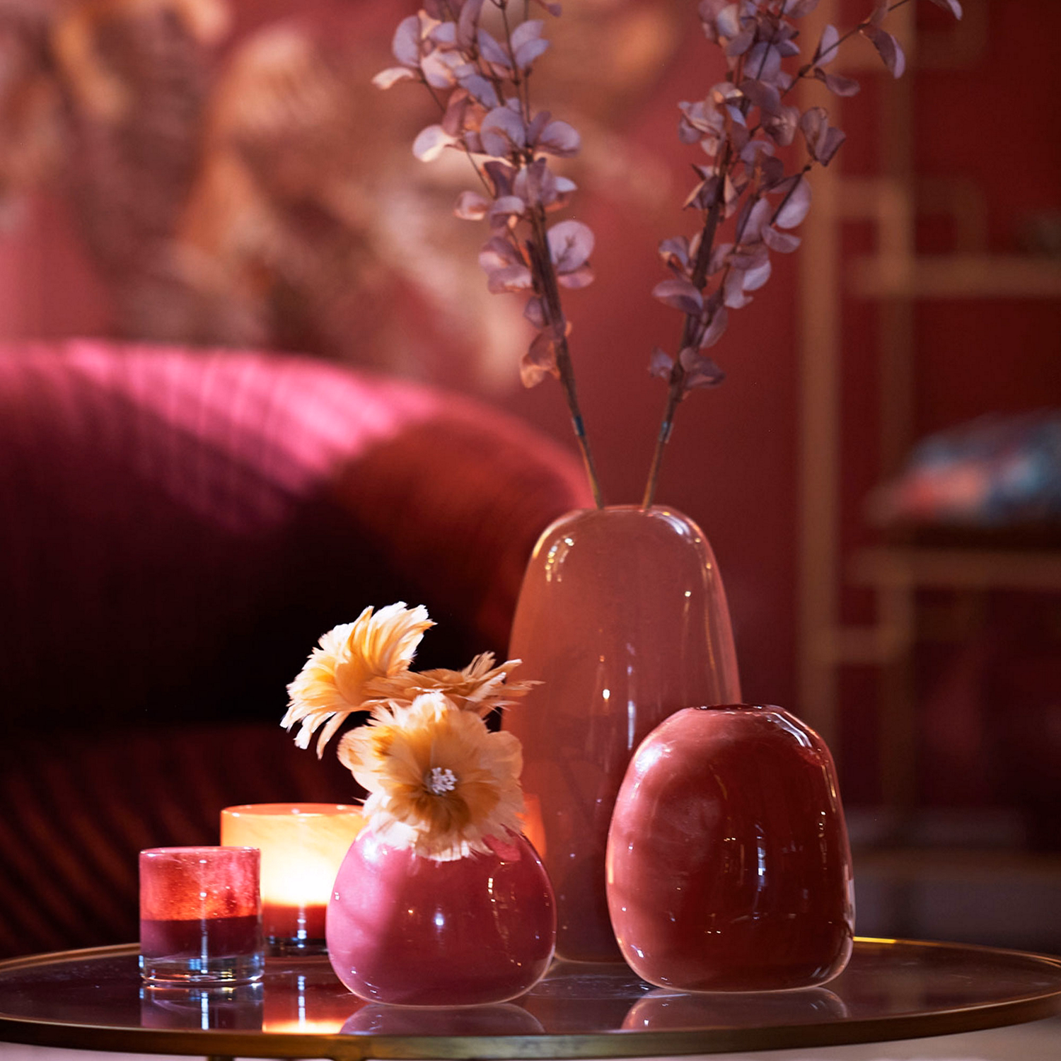 Bonito Tealight Candle Holder 8cm Eggplant