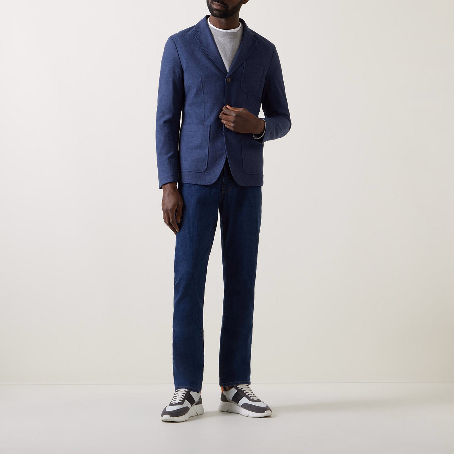 Dario Twill Single-Breasted Blazer