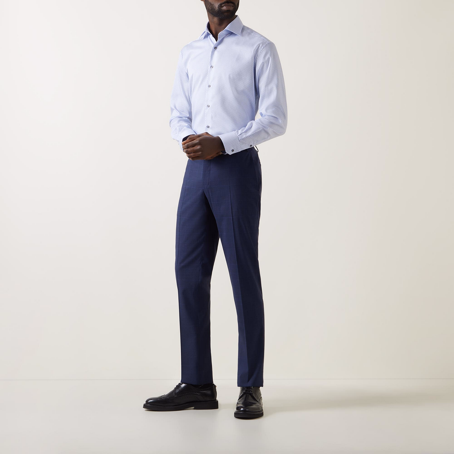 Geometric Print Formal Shirt