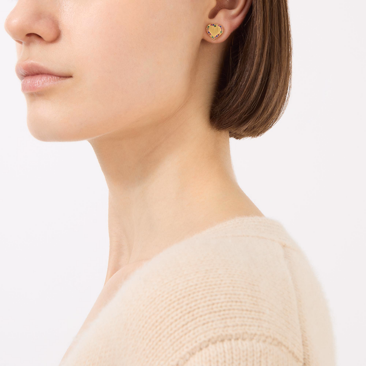 Heart Boxed Stud Earrings