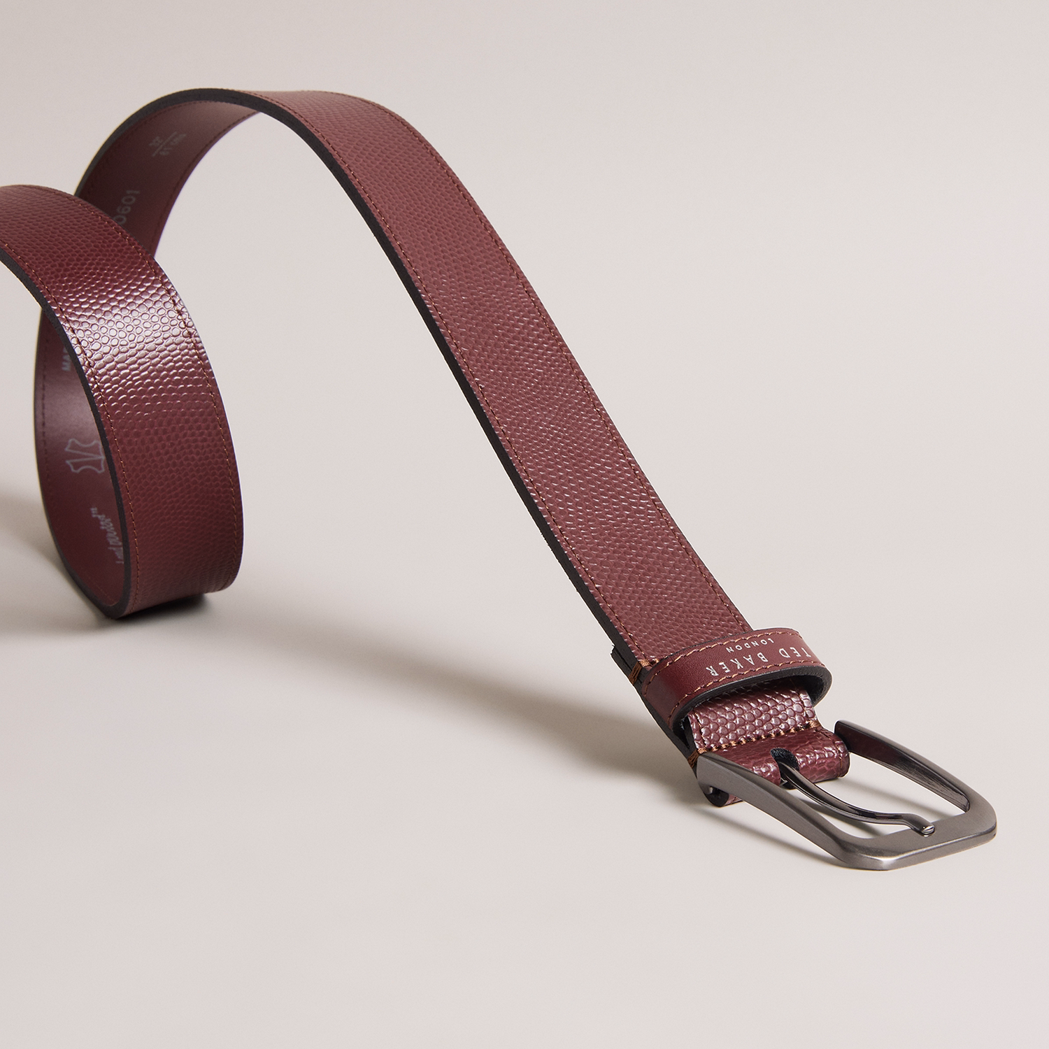 Hender Snake Texture Leather Belt