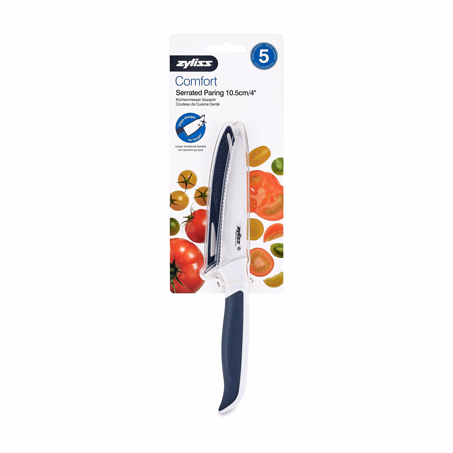 Comfort Serrated Paring Knife 10cm