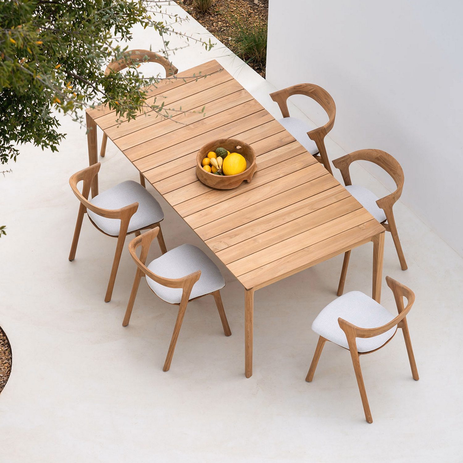 Bok Outdoor Dining Table 250x100cm Teak Rectangular