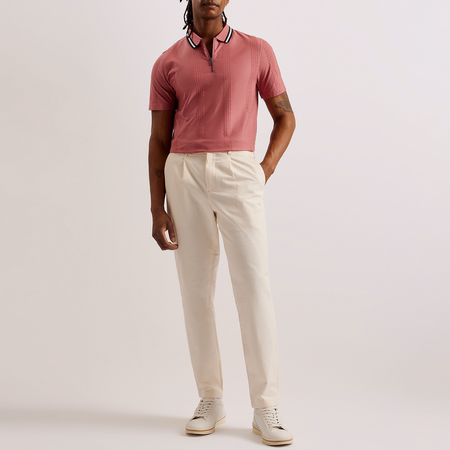 Orbite Jacquard Slim Polo Shirt