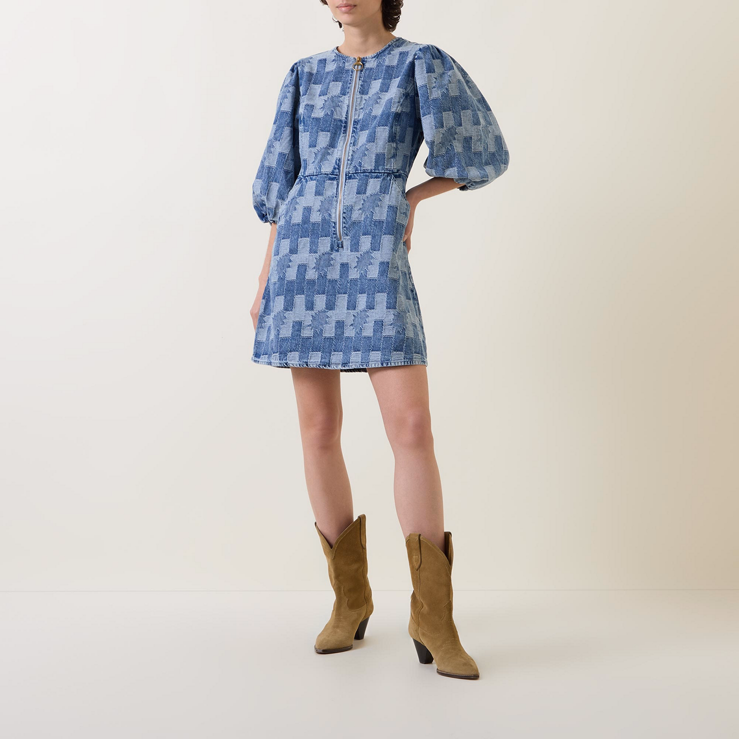 Bowhill Denim Mini Dress