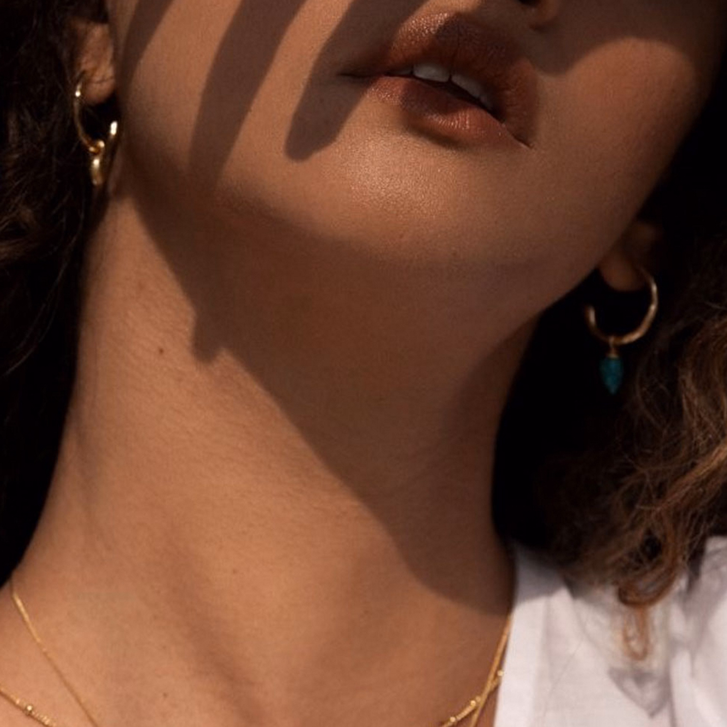 Relic Drop Aqua Chalcedony Earrings