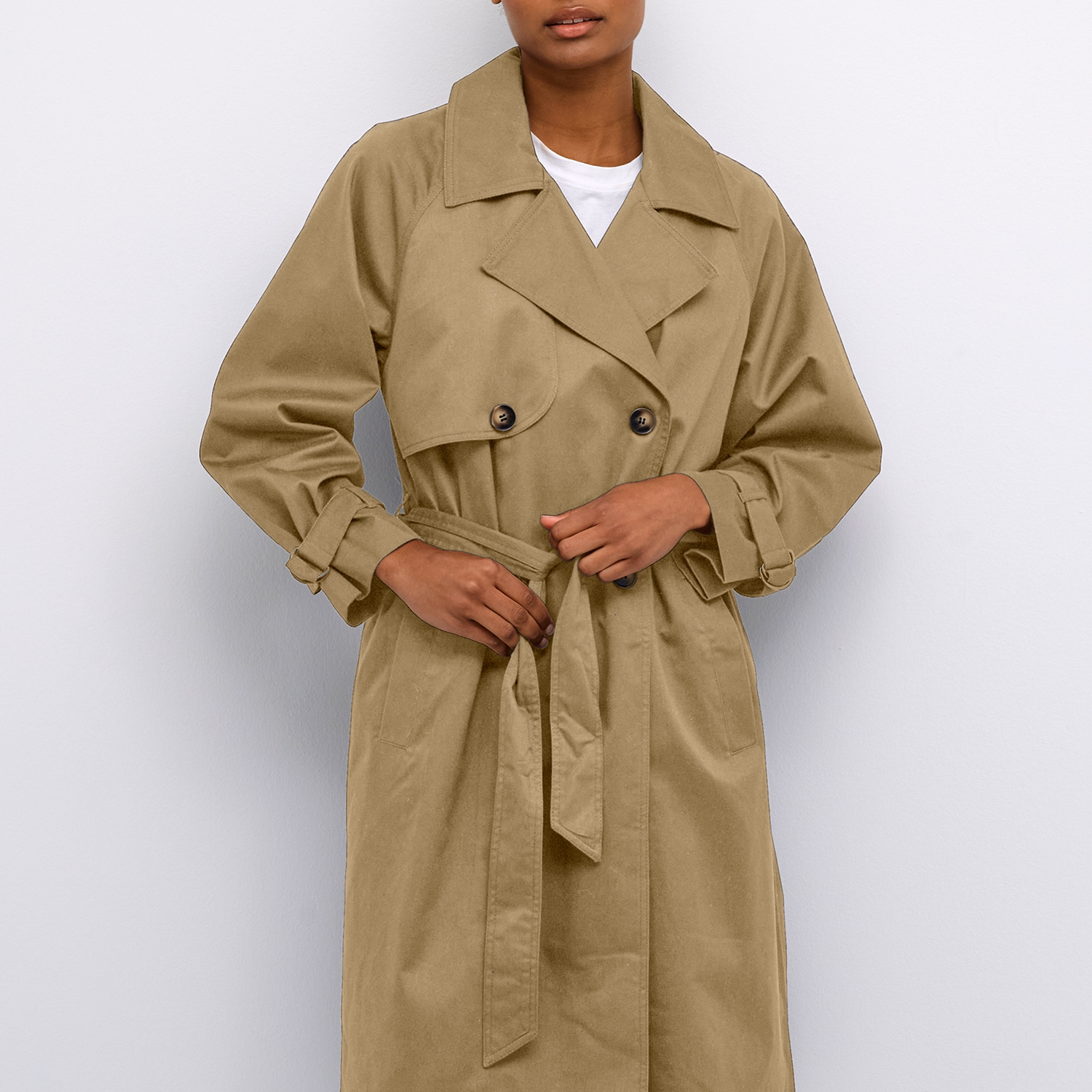 Elise Double-Breasted Trench Coat