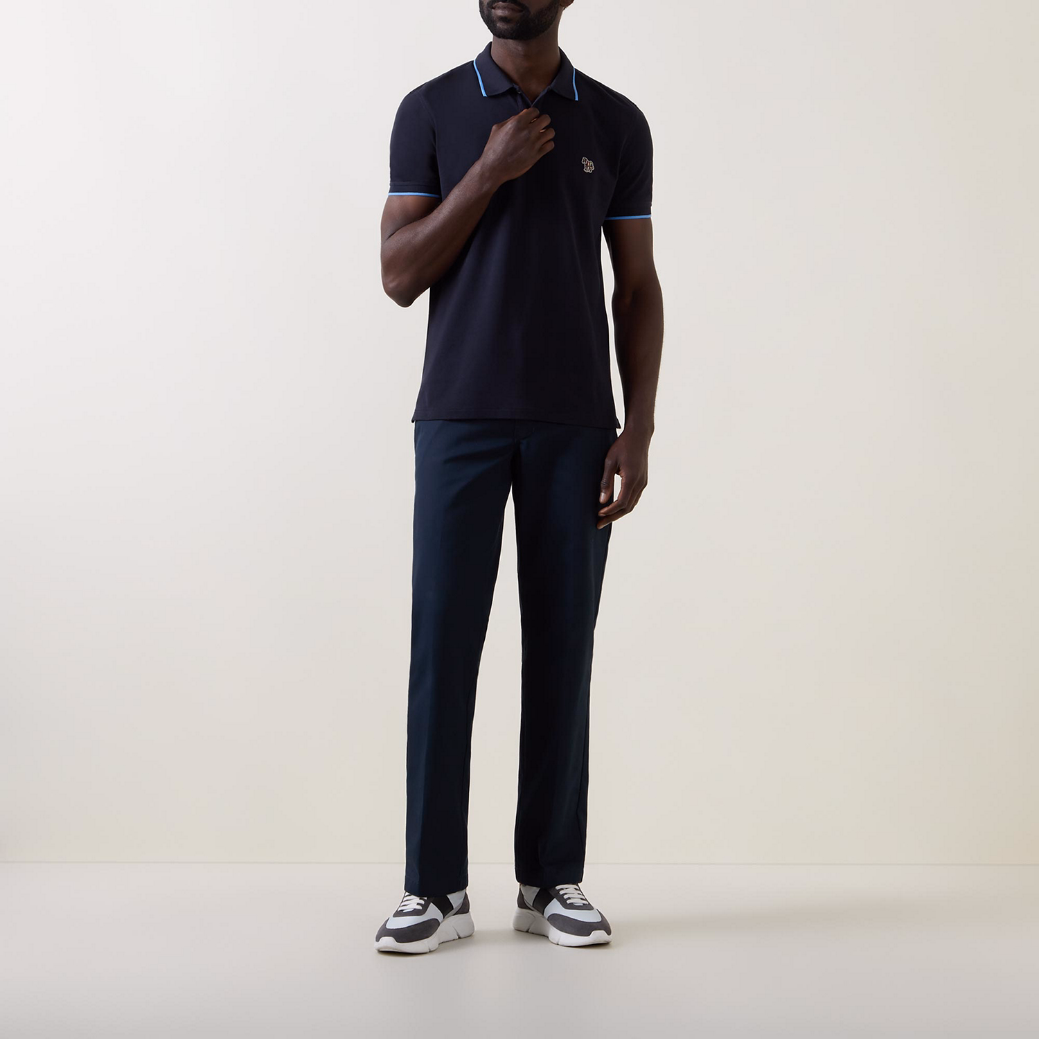 Zebra Tipped Polo Shirt