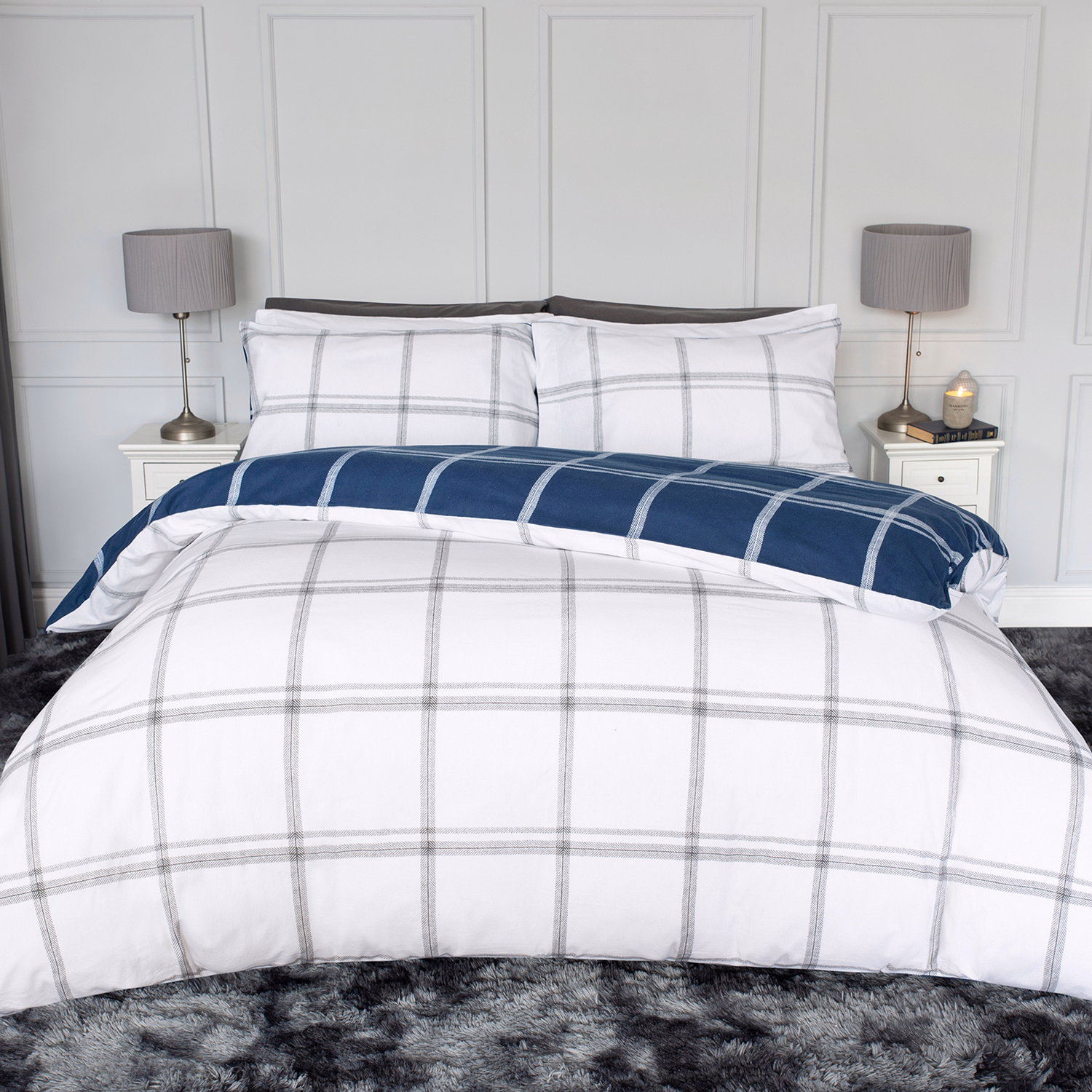 Dalton Duvet Set Navy