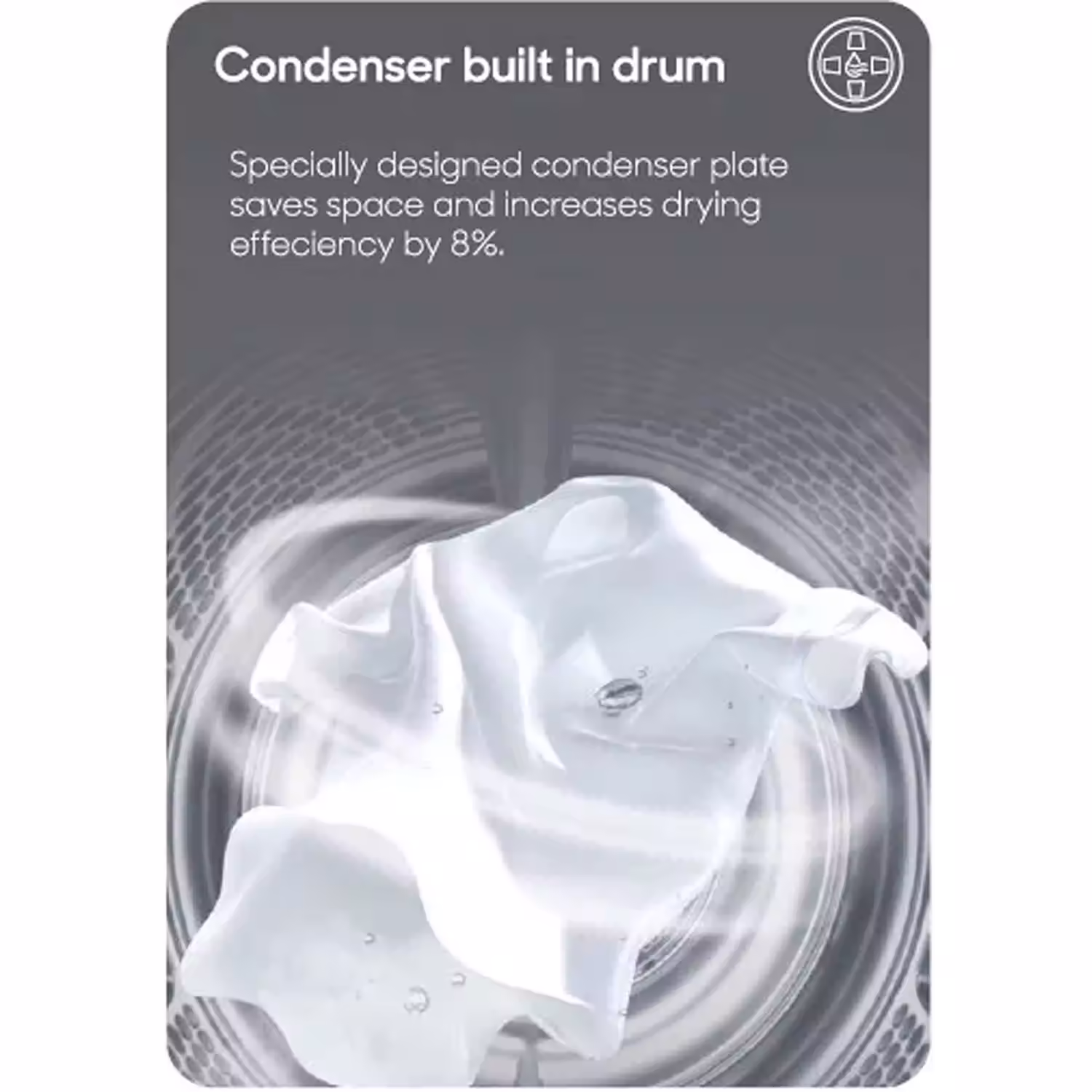 8Kg Washer Dryer with inverter motor