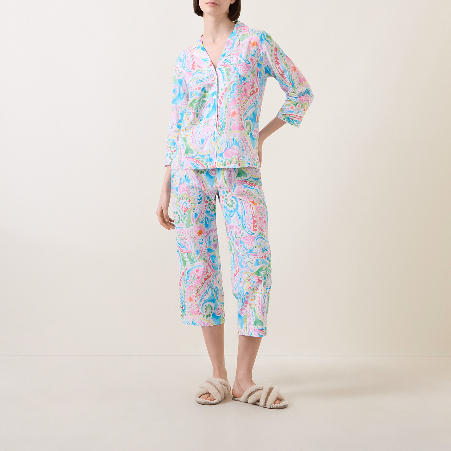 Printed Capri Pyjama Set