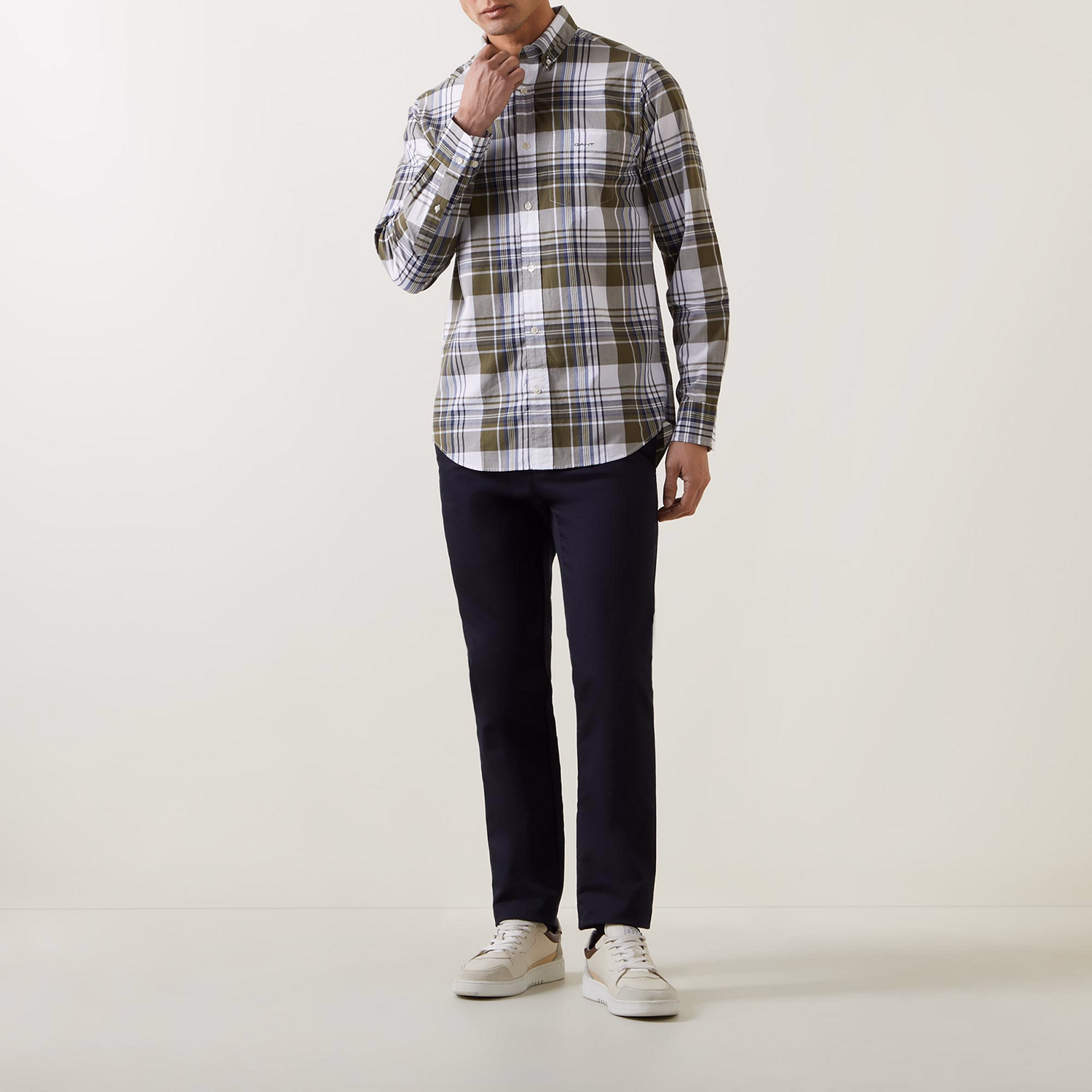Poplin Check Casual Shirt