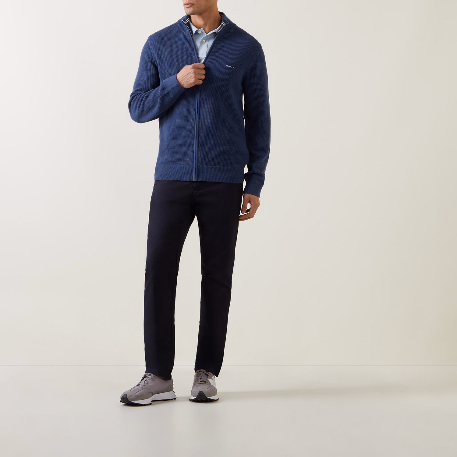 Logo Zipped Cardigan