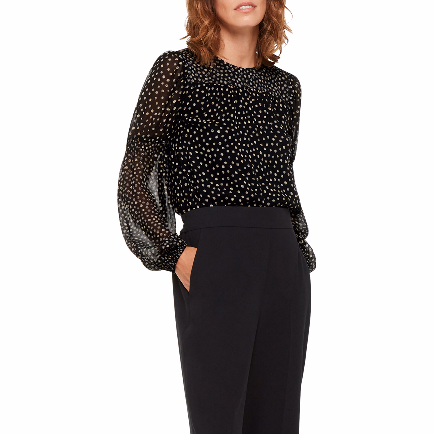 Speckled Polka Dot Top