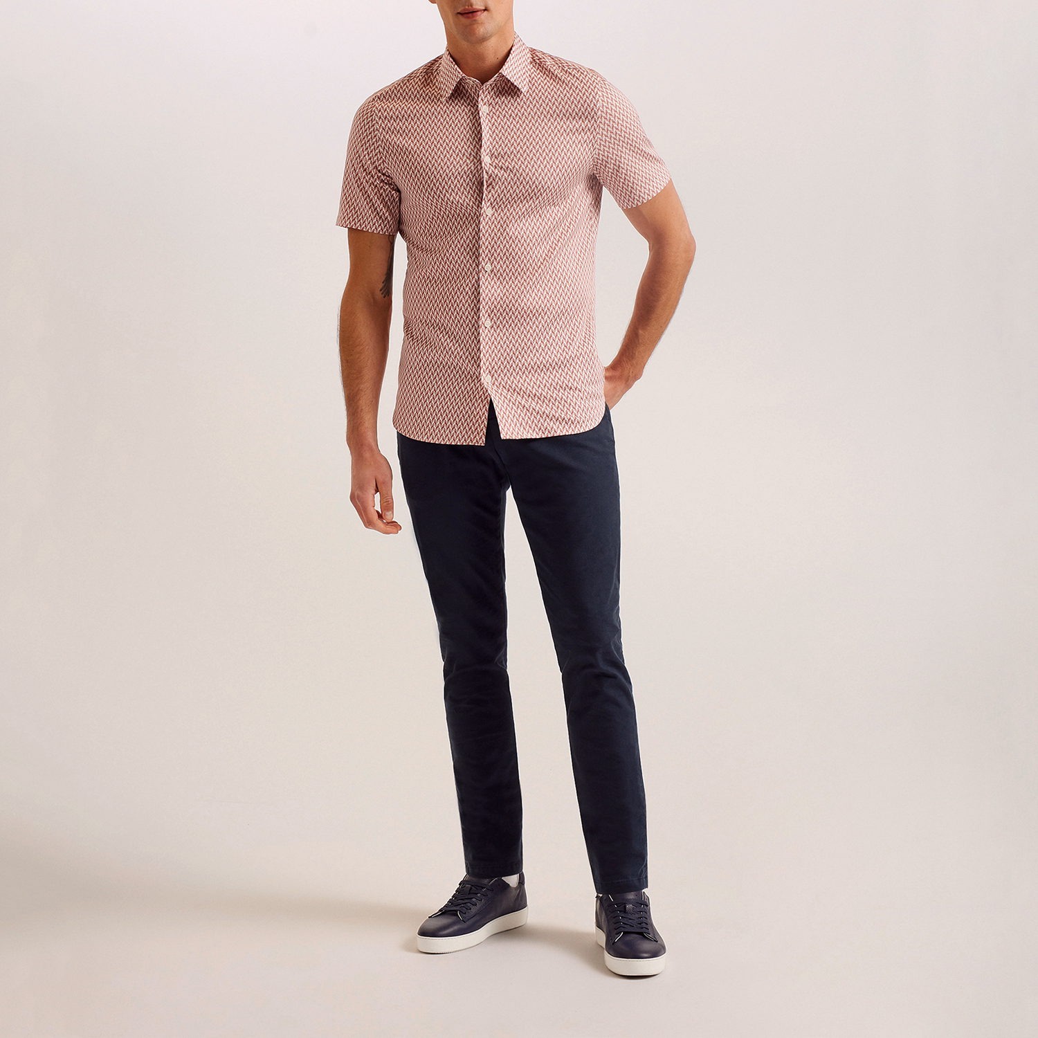 Lacesho Printed Casual Shirt