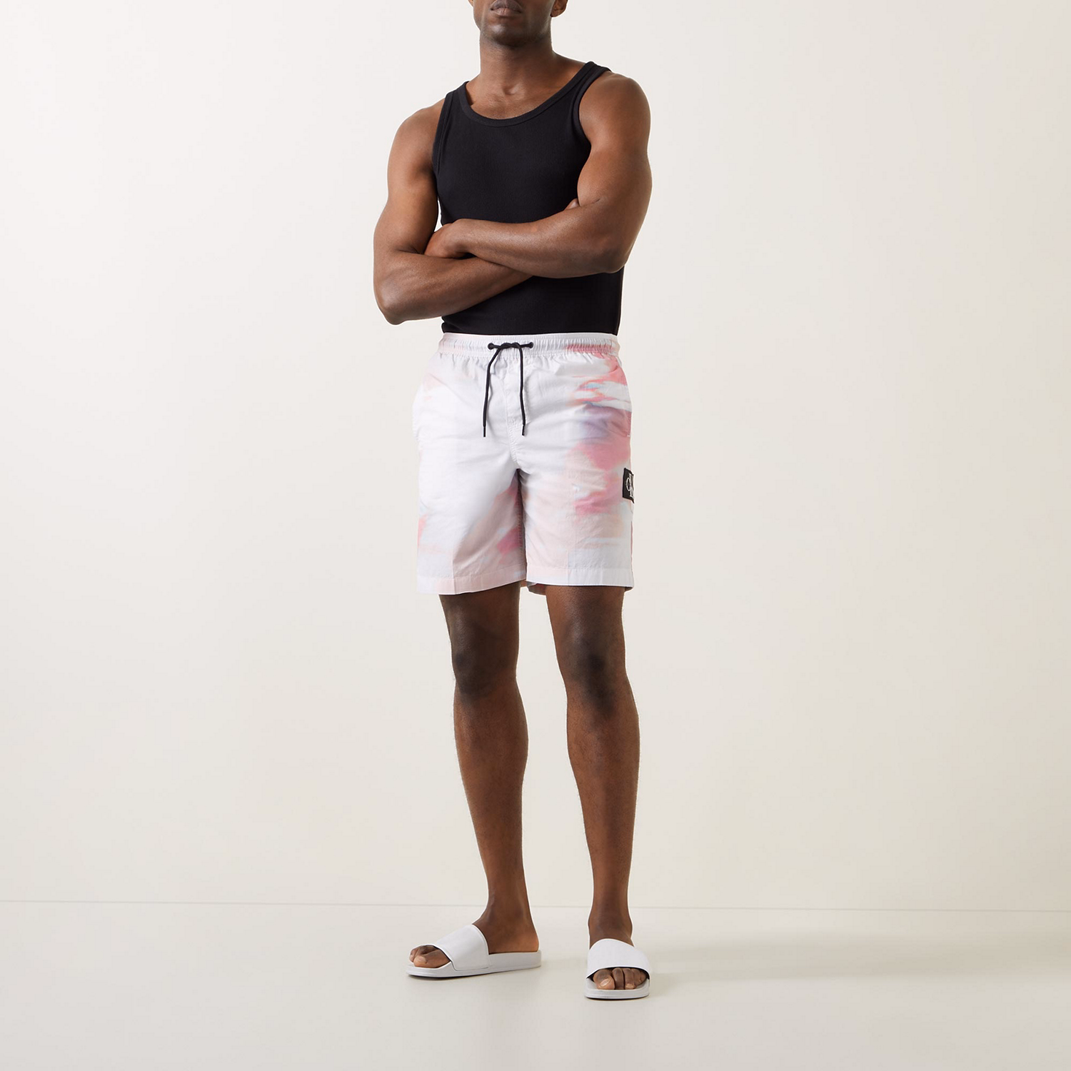 Diffused Logo Patch Shorts
