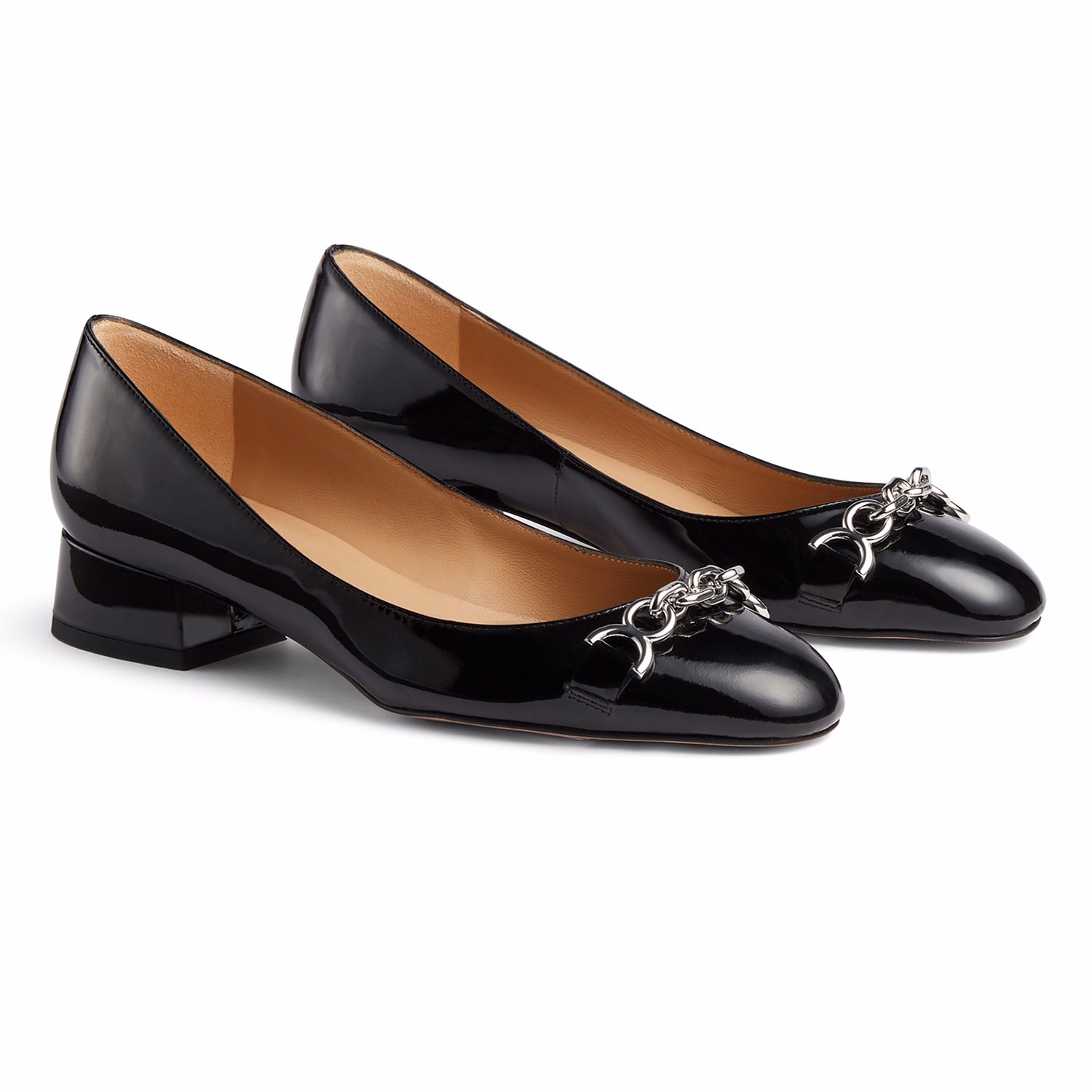 Blakely Patent Block Heels