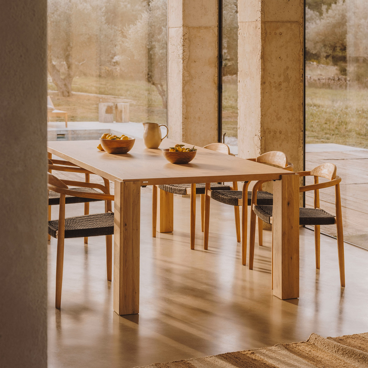 Deyanira Dining Table 220x110cm Oak