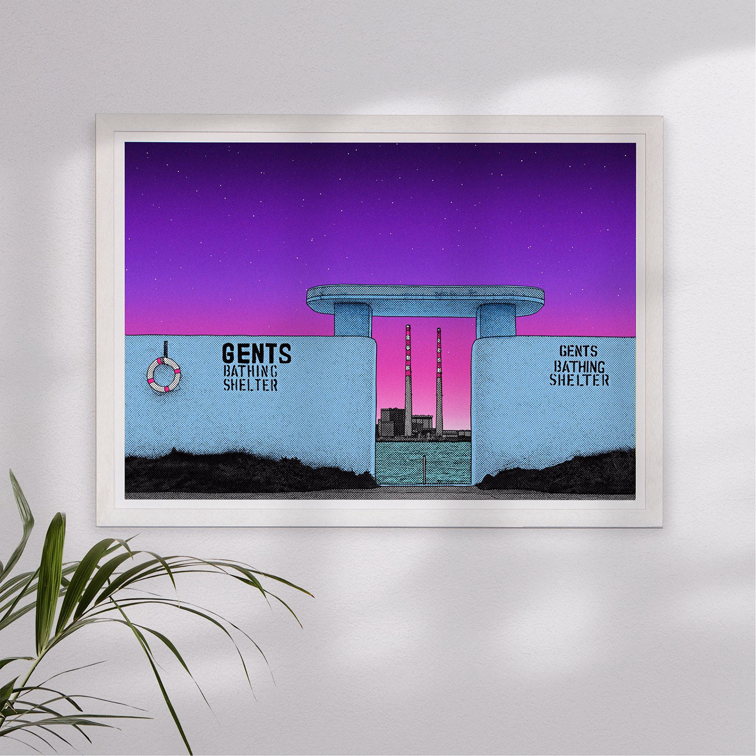 Gents Bathing Shelters Framed Print
