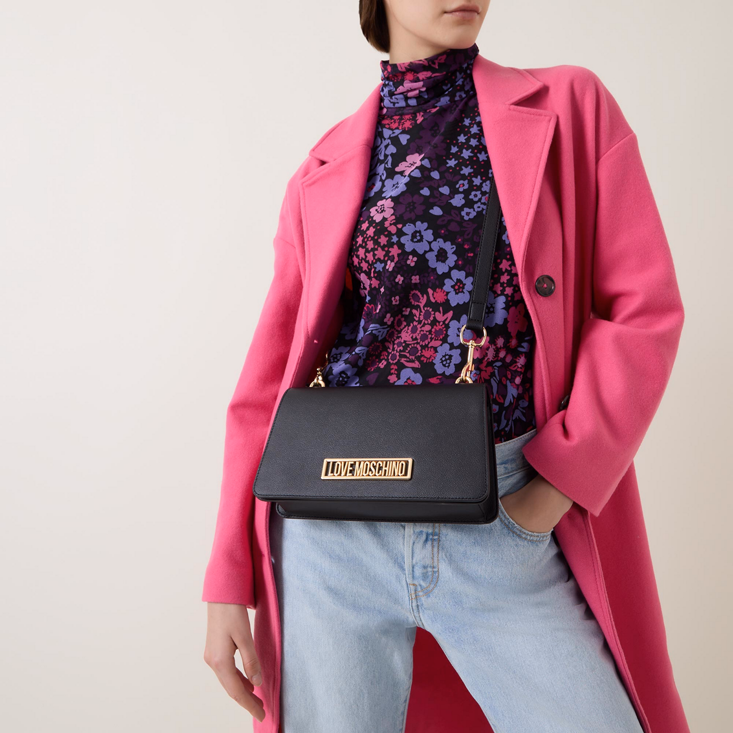 Webbing Logo Shoulder Bag