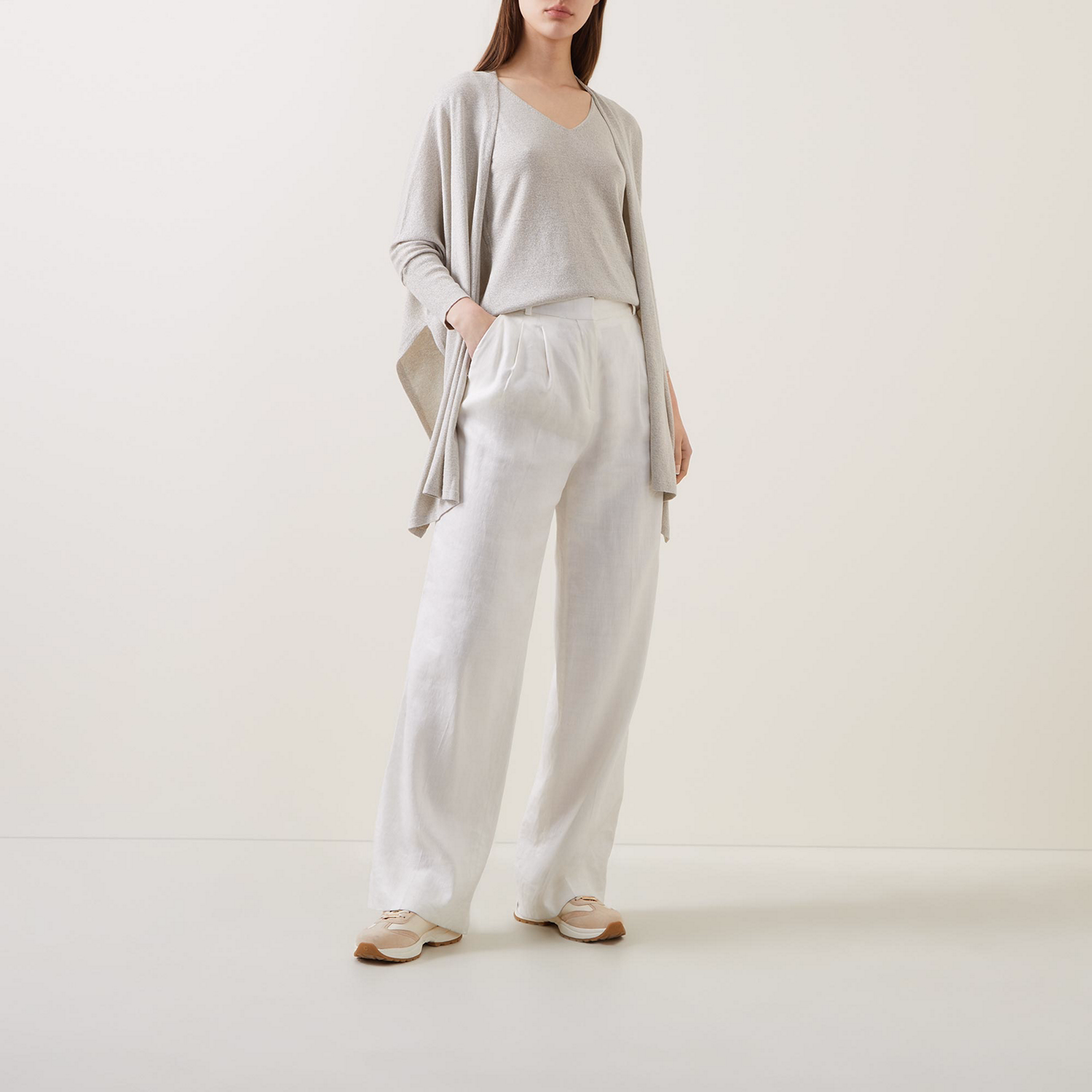 Two-Piece Tank Top & Cardigan Set