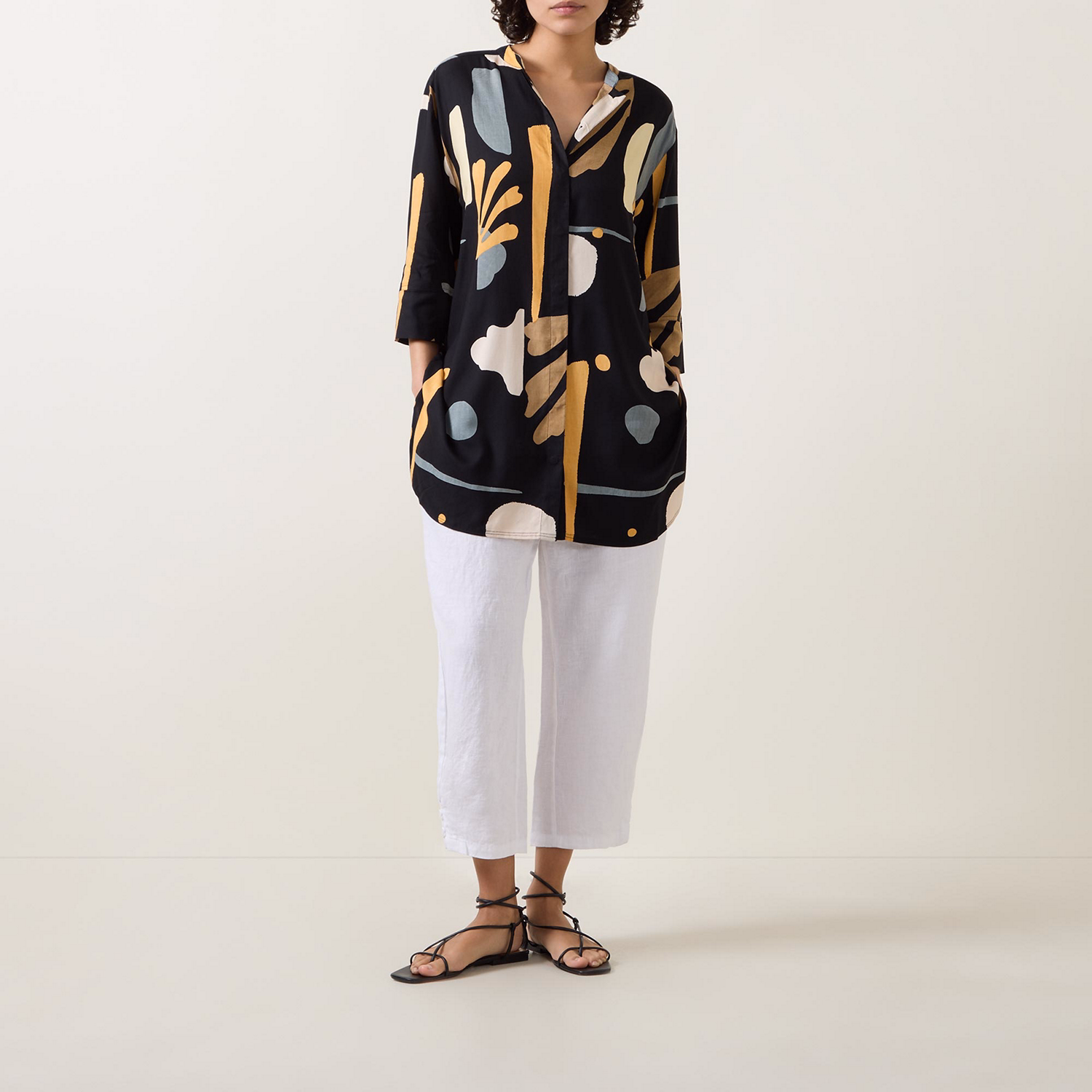 Geam Abstract Print Shirt