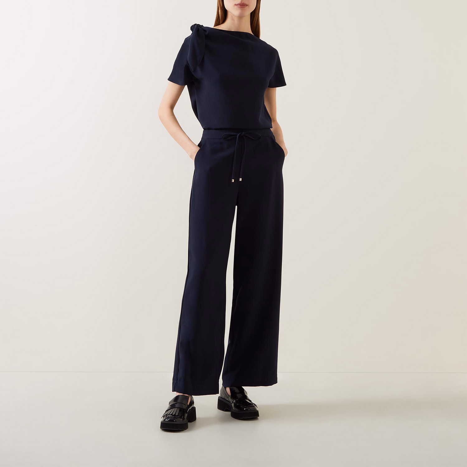 Sporty Wide-Leg Trousers