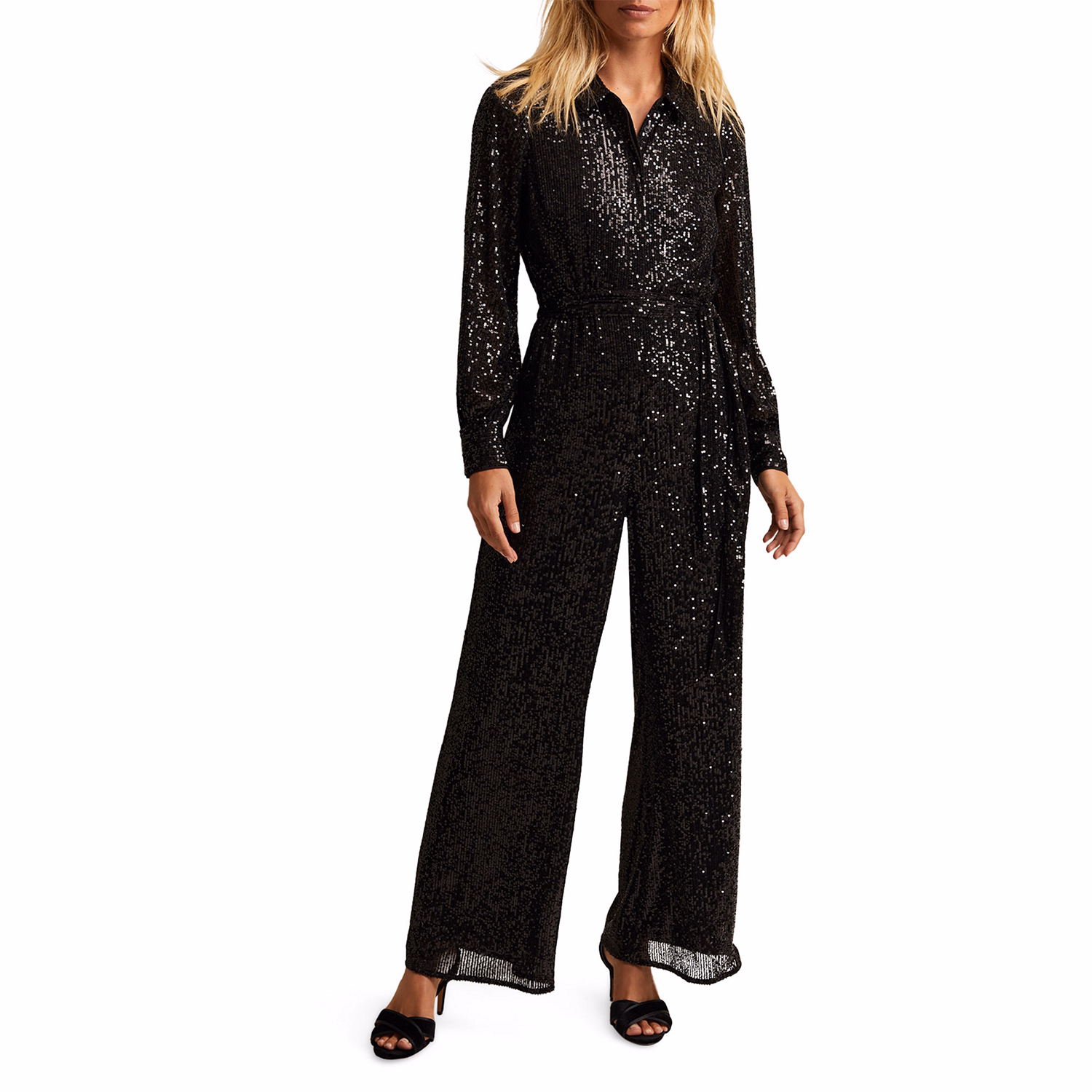 Alessandra Sequin Embellished Jumpsuit
