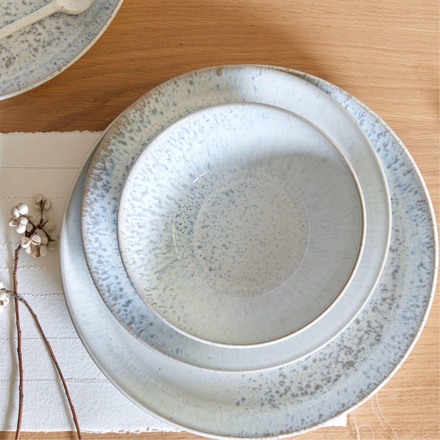 Kiln Set of Four Medium Plates