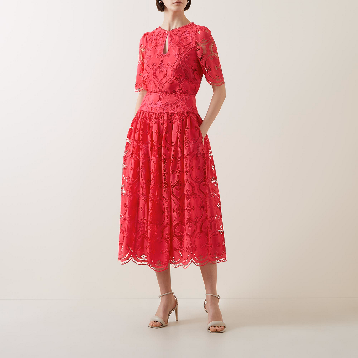 Alicia Lace-Detail Skirt