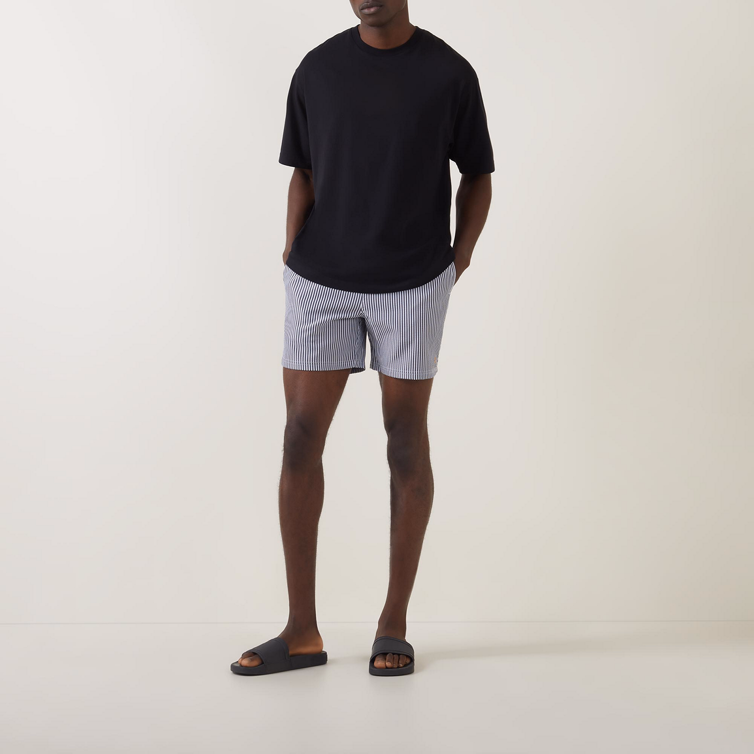 Colbert Striped Seersucker Swim Shorts