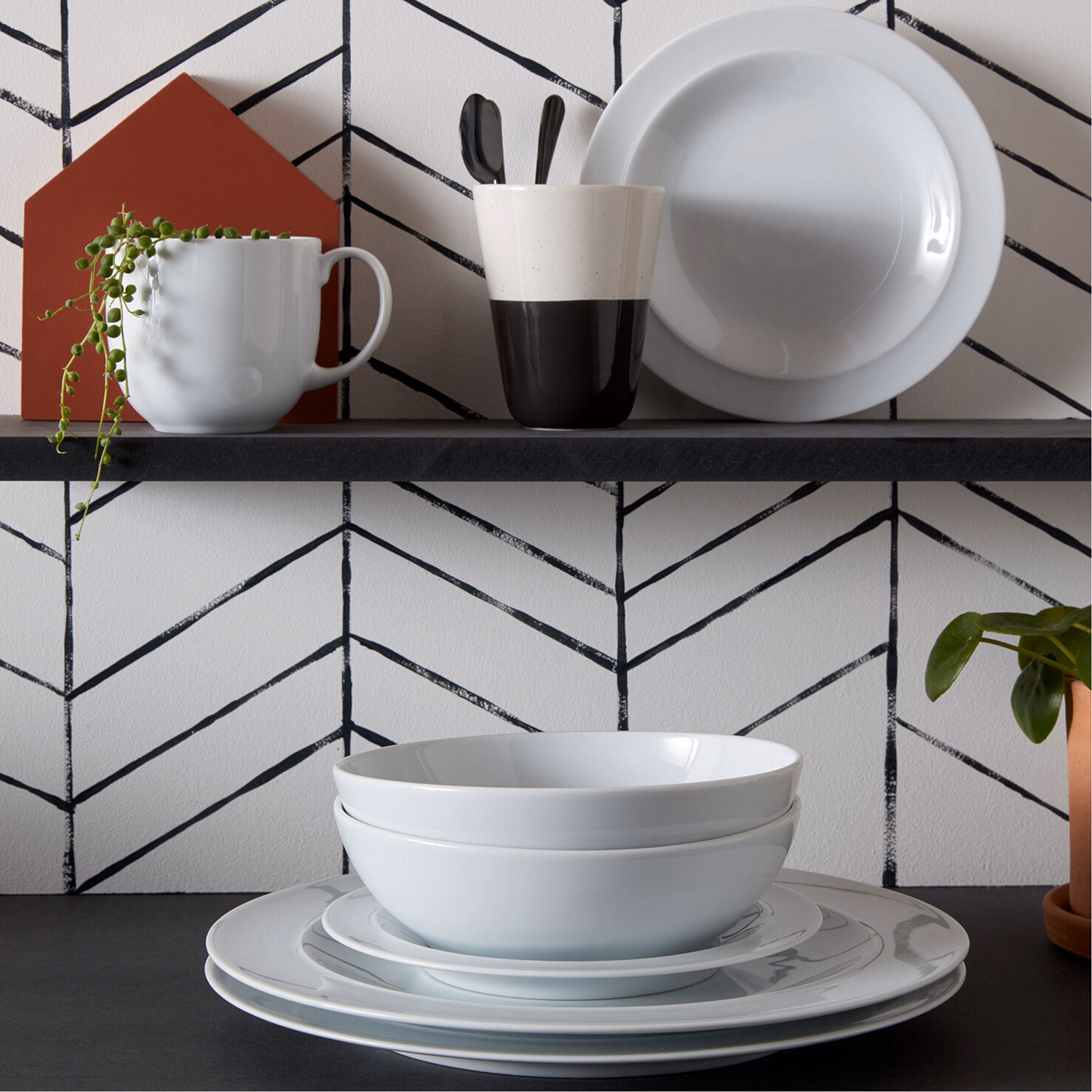 White By Denby 12-Piece Tableware Set