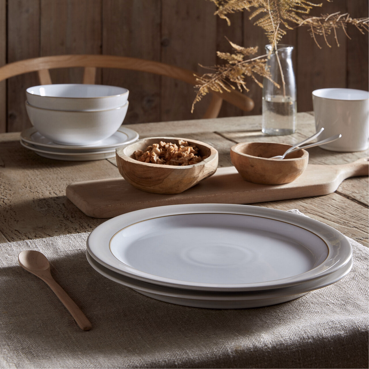 Natural Canvas Dinner Plate