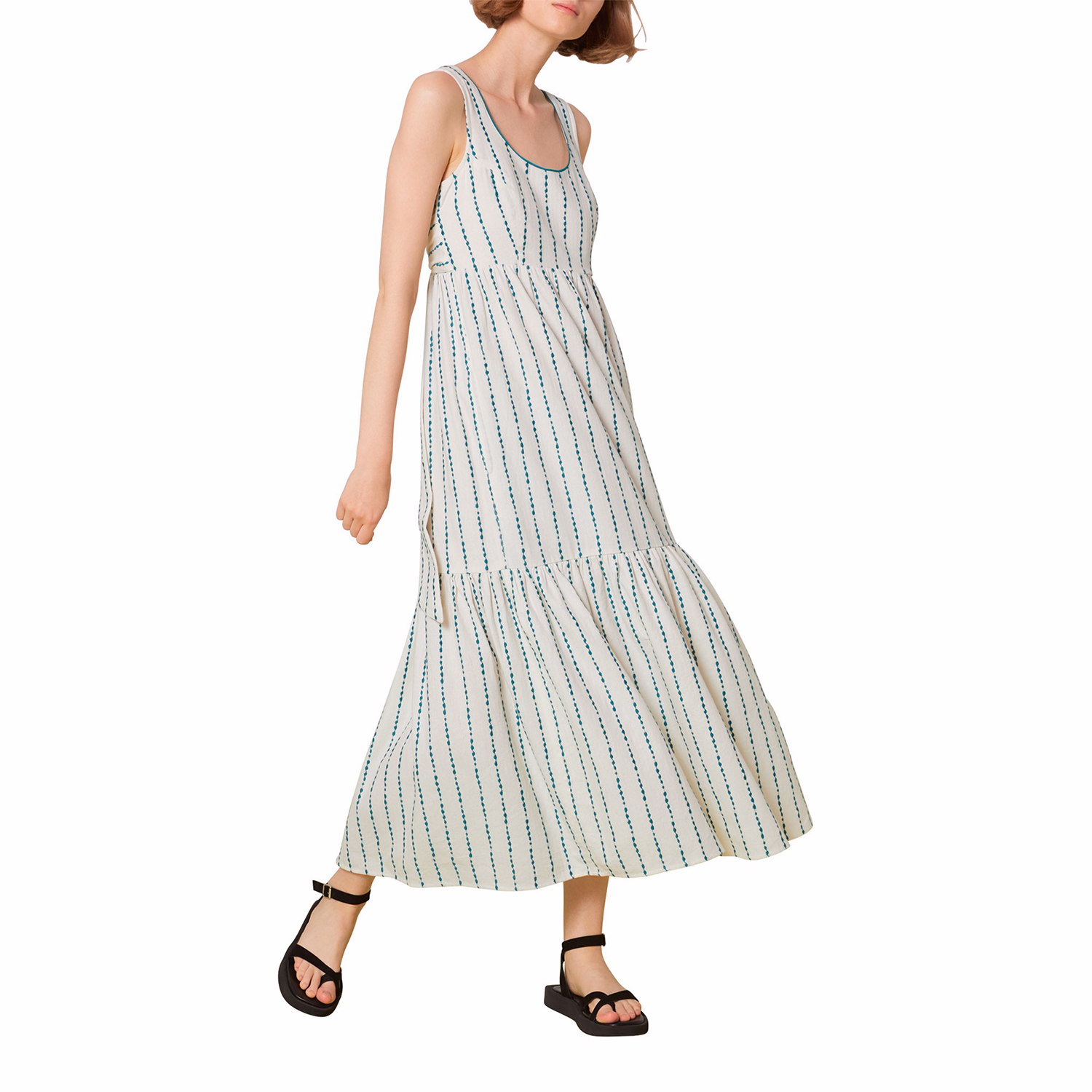 Marin Embroidered Midi Dress