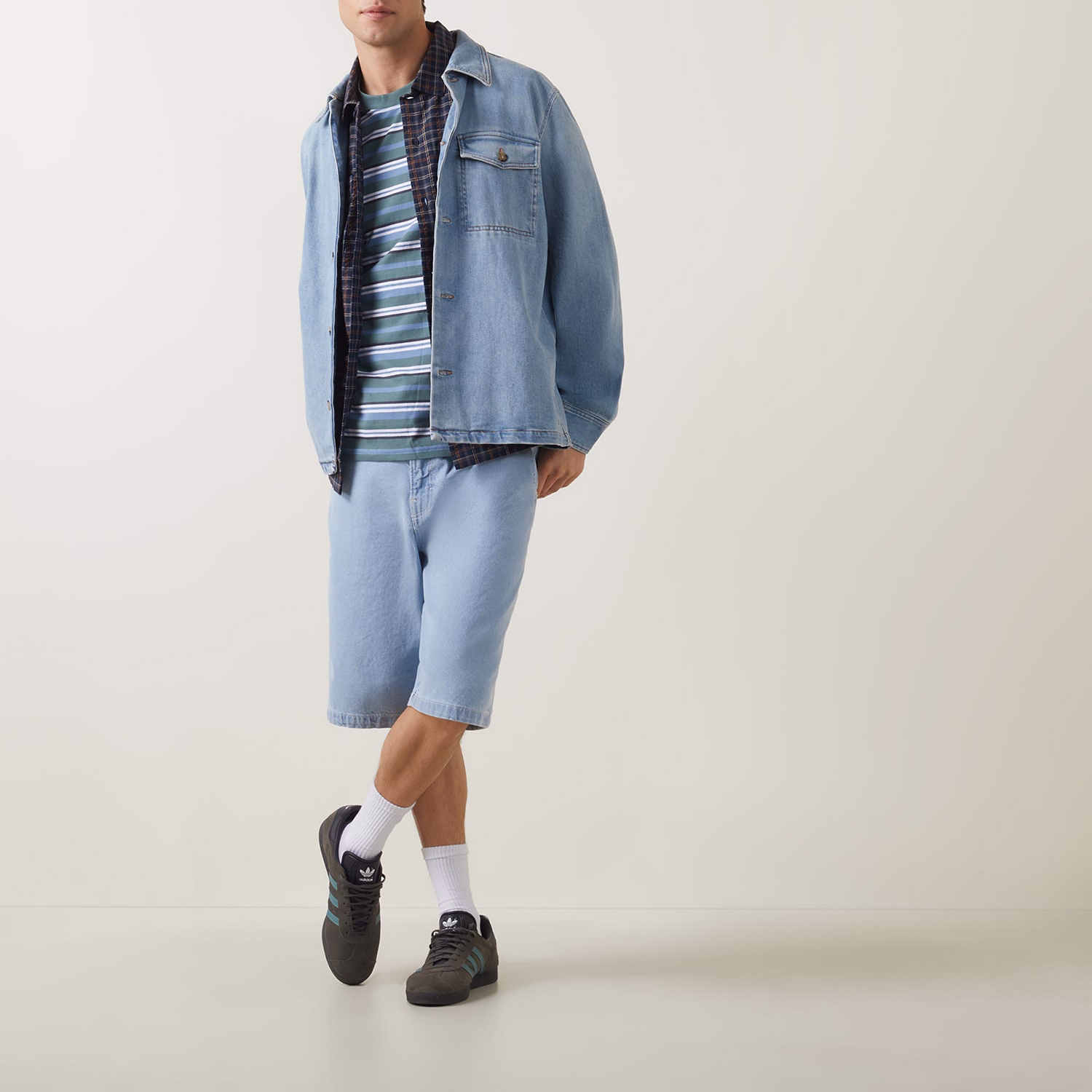 Madison Straight Leg Denim Shorts