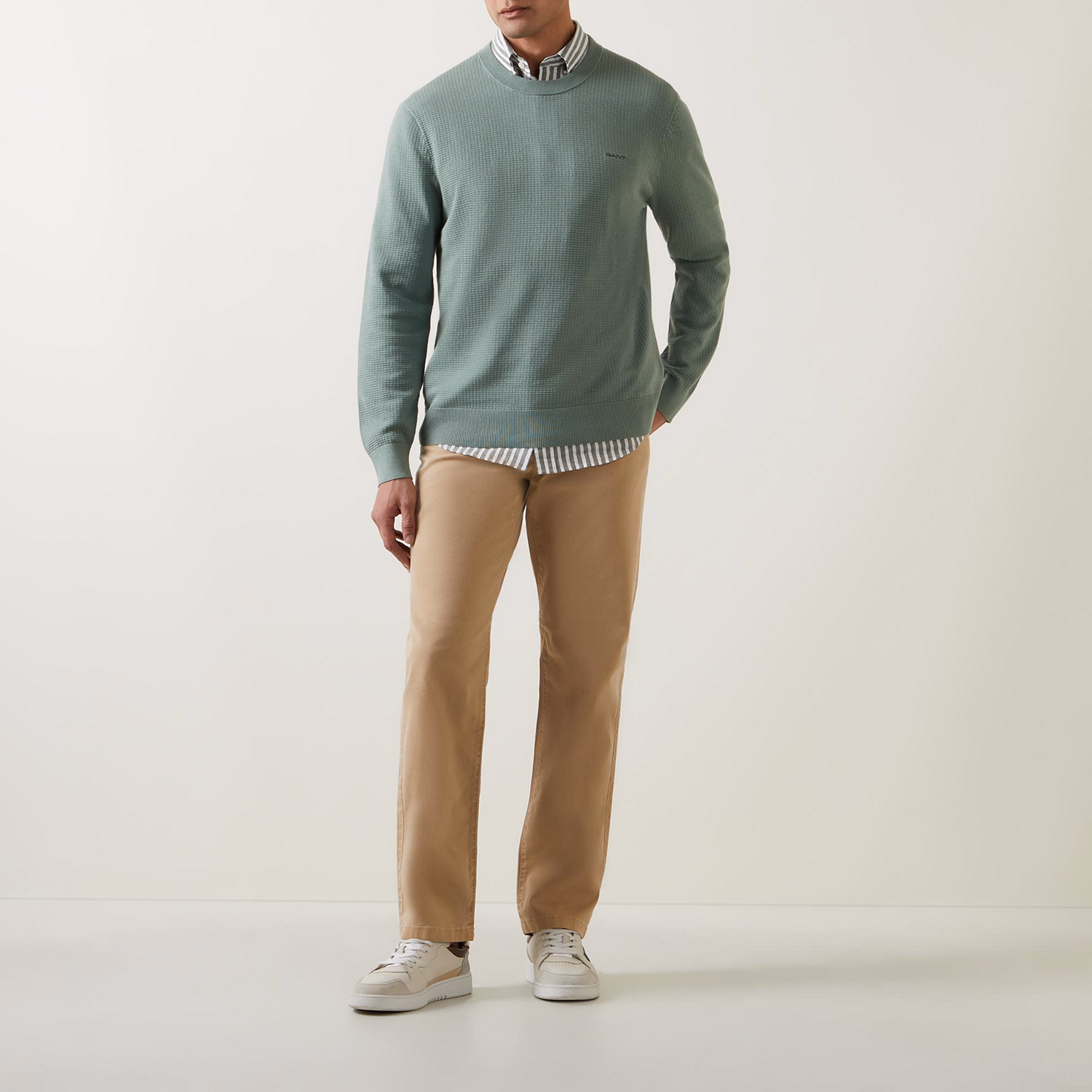 Logo Textured Sweater