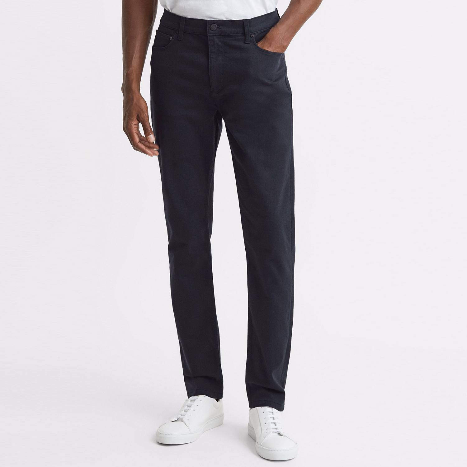 Deep Mid-Rise Slim Fit Jeans