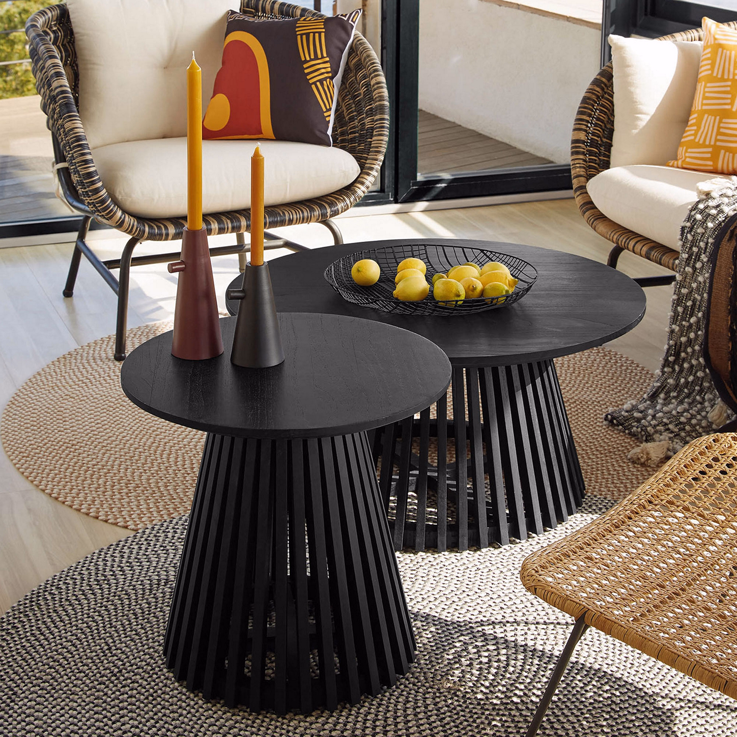 Jeanette Side Table ?50cm Black