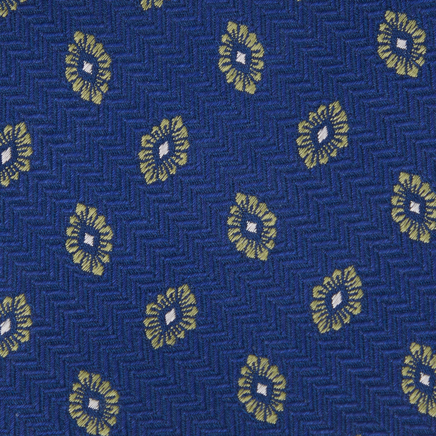 Geometric Flower Silk Tie