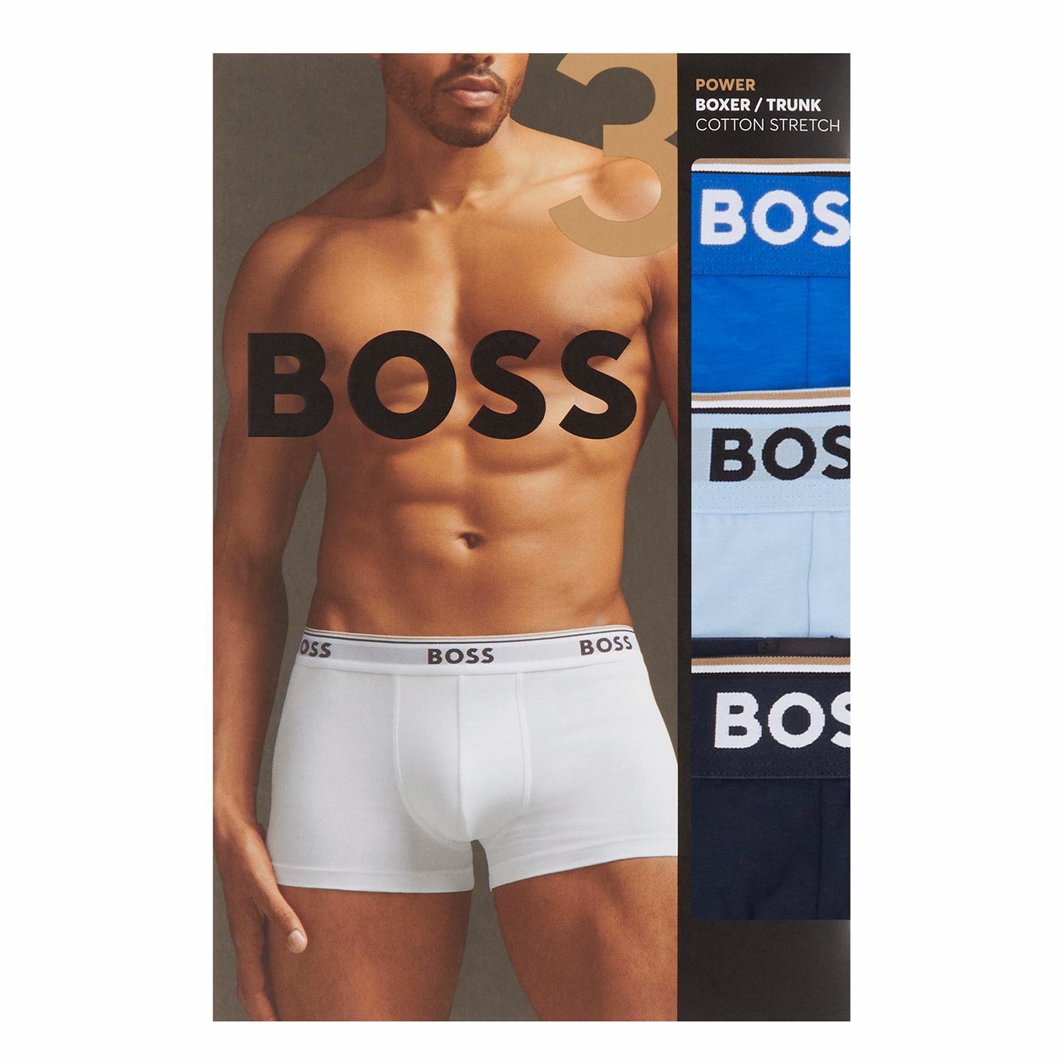 Three-Pack Power Logo Boxers