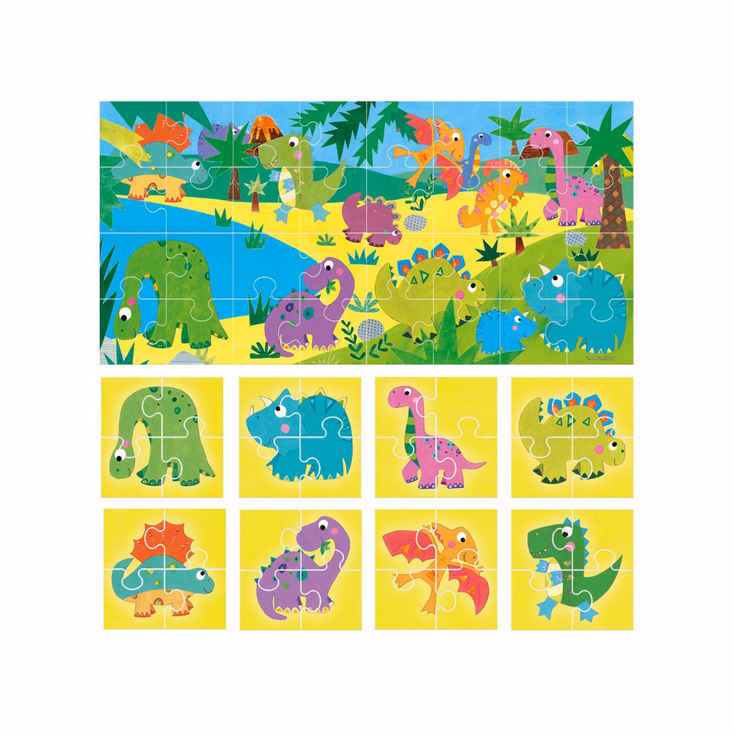 Puzzle 8+1 Dinosaurs