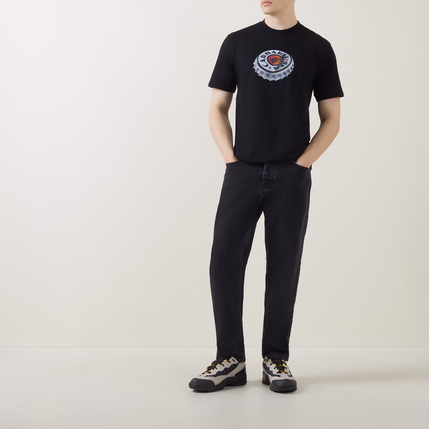 Newel Mid Rise Relaxed Tapered Fit Jeans